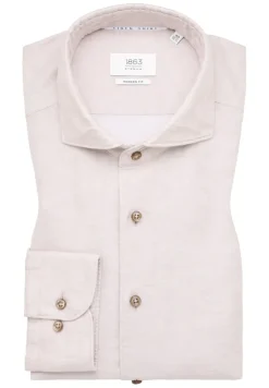Linen Shirt Twill Langarm sand