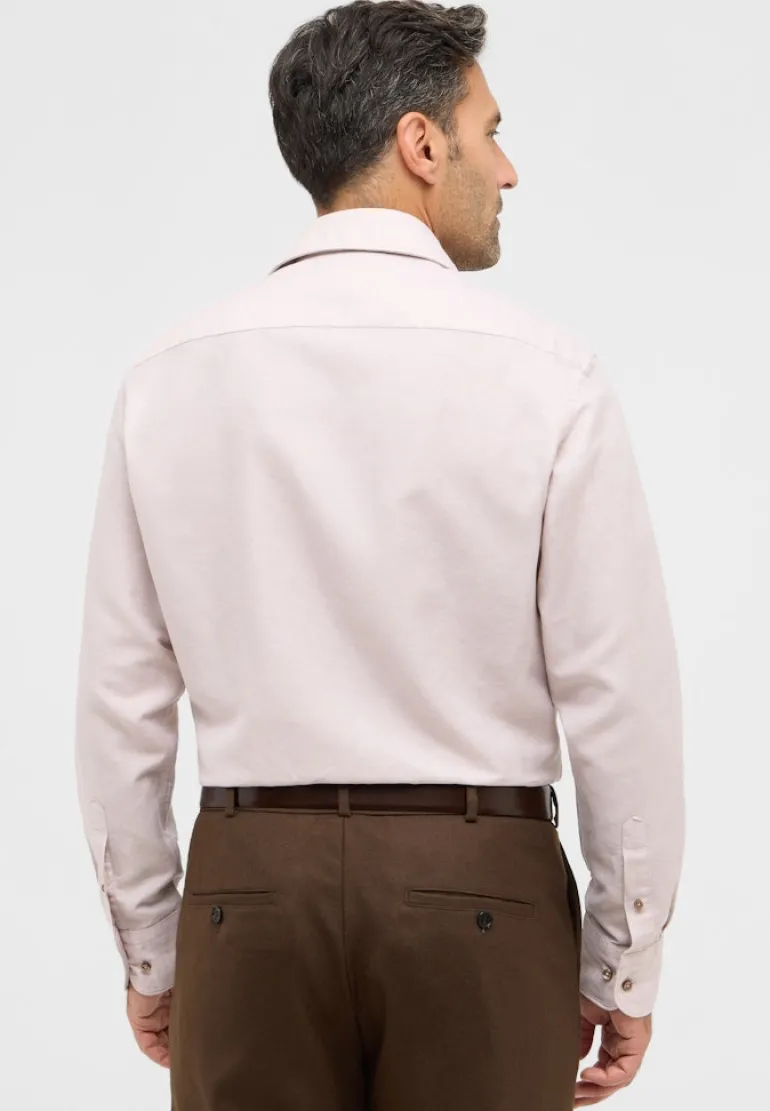 Linen Shirt Twill Langarm sand