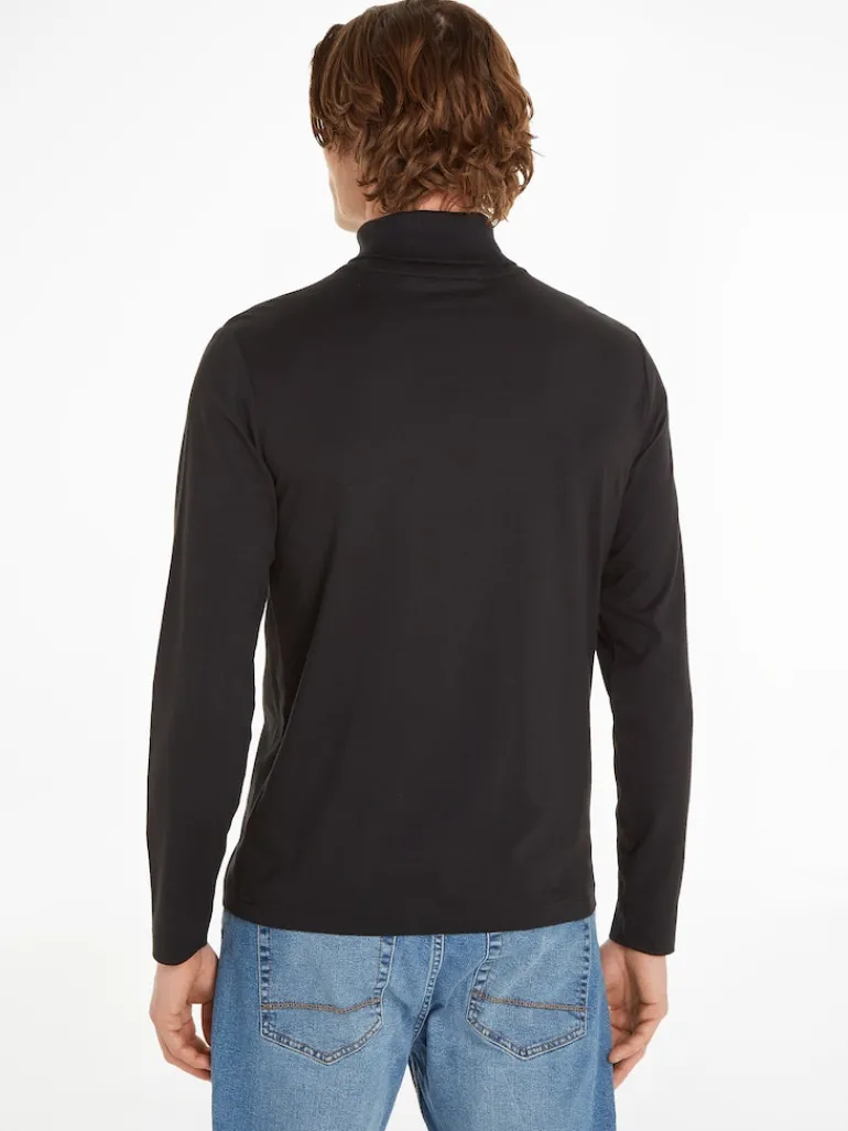 LIQUID TOUCH LS ROLL NECK ck black