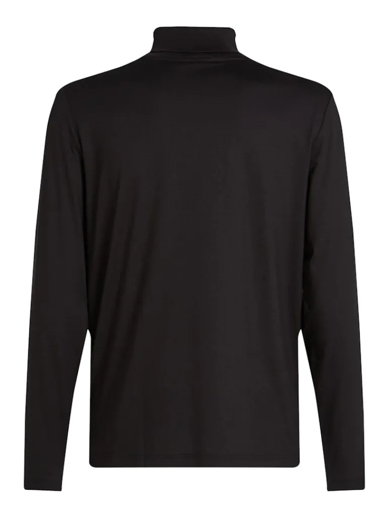 LIQUID TOUCH LS ROLL NECK ck black
