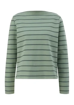 Longsleeve aus Baumwollstretch grün
