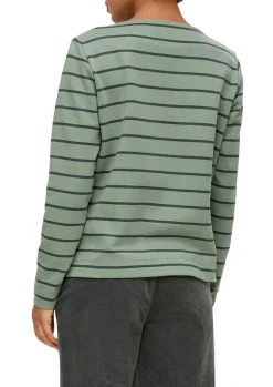 Longsleeve aus Baumwollstretch grün