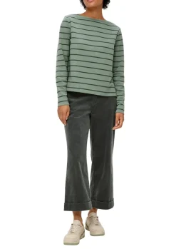 Longsleeve aus Baumwollstretch grün