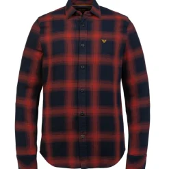 Long Sleeve Shirt Twill Check ketchup