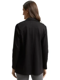 Loose Fit Blazer mit Glitzer-Effekt pinstripe with lurex