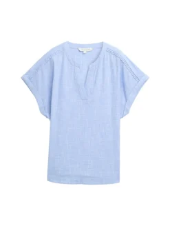 Loose Fit Bluse dreamy blue