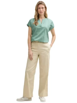 Loose Fit Bluse faded green