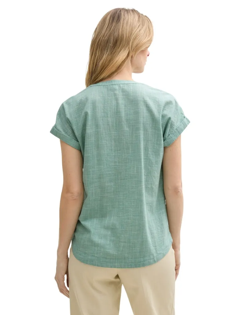 Loose Fit Bluse faded green