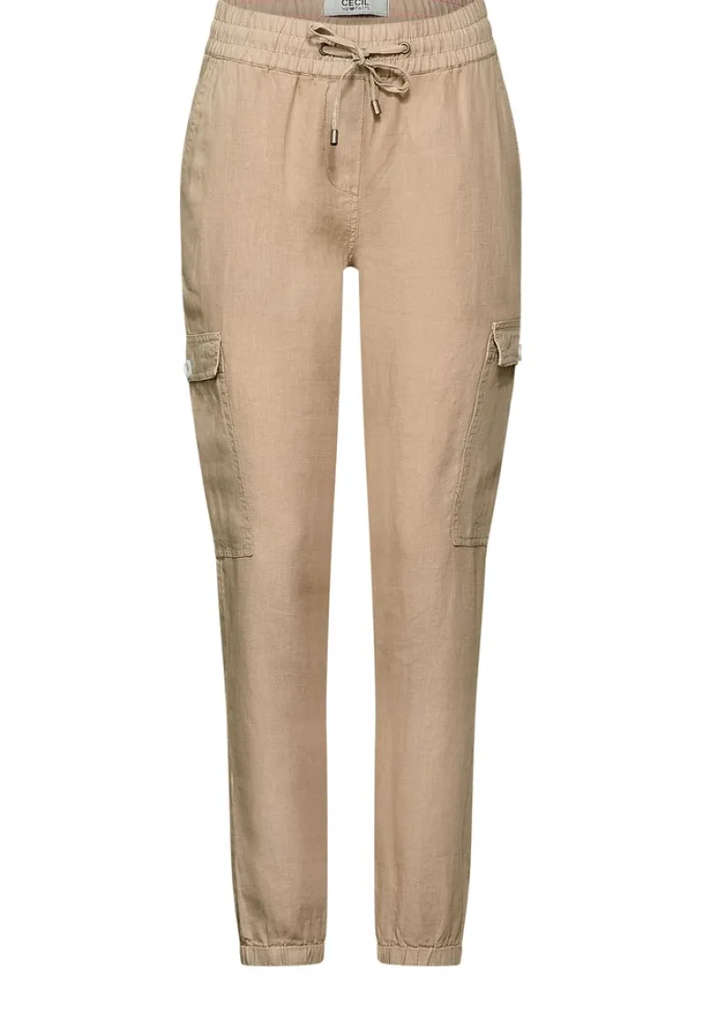 Loose Fit Cargo Hose stone beige