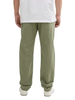 Loose Fit Hose mit Leinenanteil tree moss green
