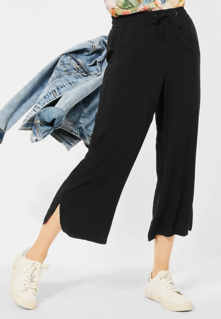 Loose Fit Hose mit Wide Legs black