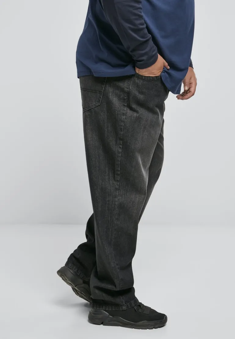 Loose Fit Jeans real black washed