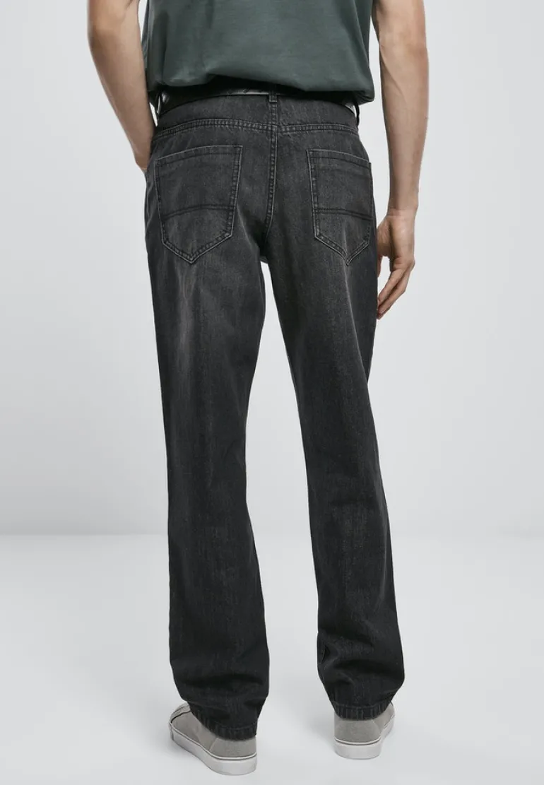 Loose Fit Jeans real black washed