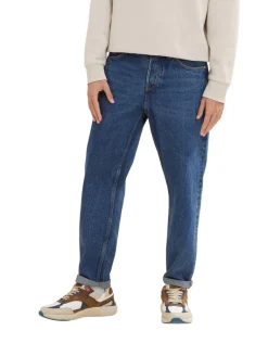 Loose Fit Jeans used mid stone blue denim