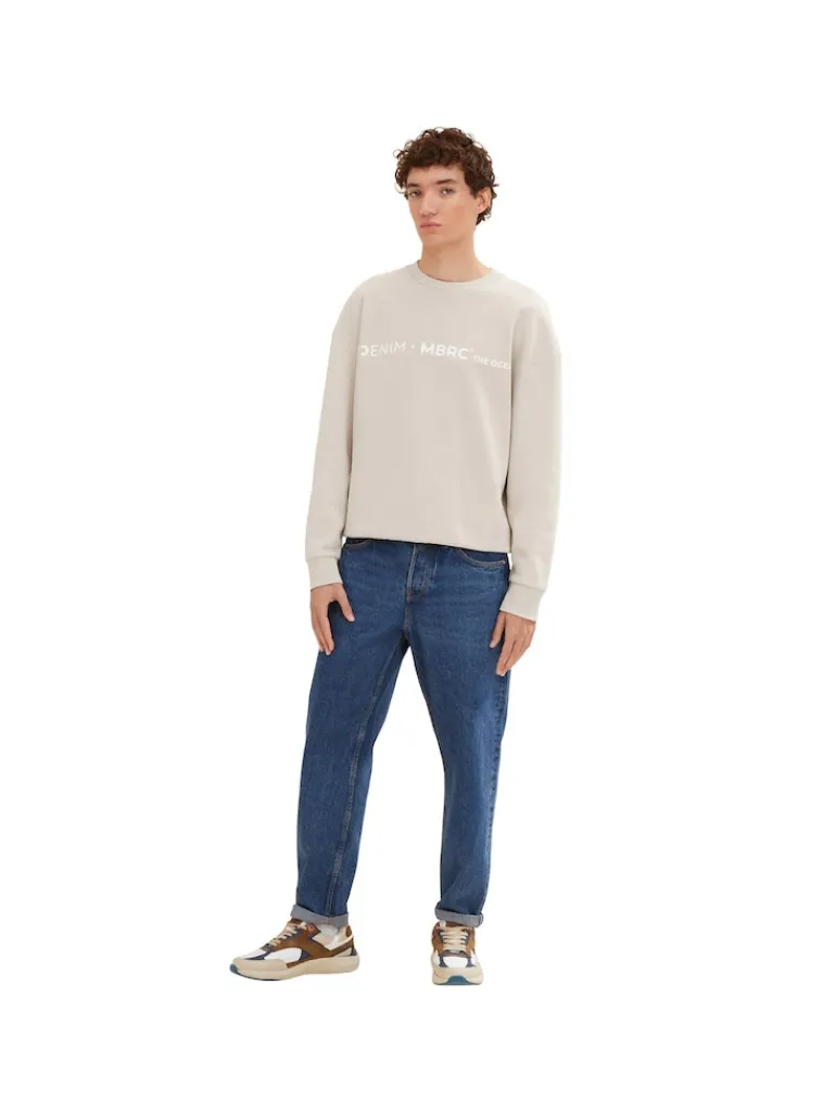 Loose Fit Jeans used mid stone blue denim