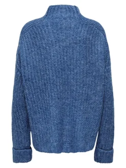 LSUANAIS WOOL L/S HIGHNECK PULLOVER KNT blue sapphire