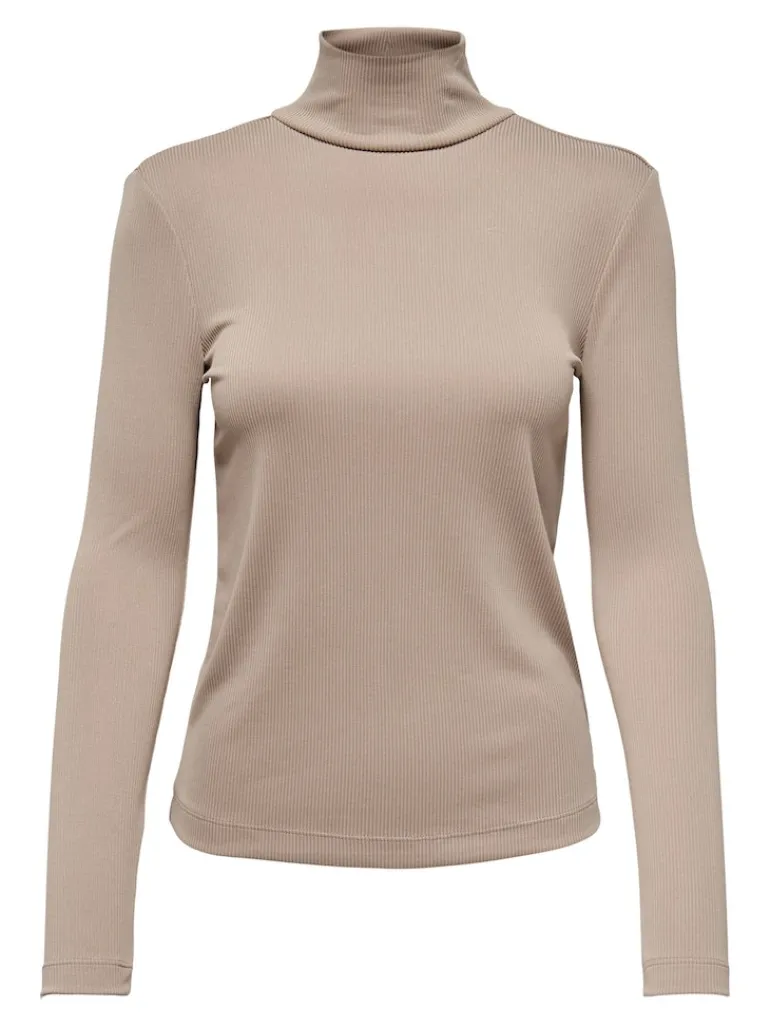 LSUPRIMO TENCEL L/S HIGHNECK TOP JRS natural