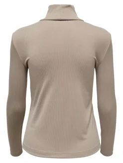 LSUPRIMO TENCEL L/S HIGHNECK TOP JRS natural
