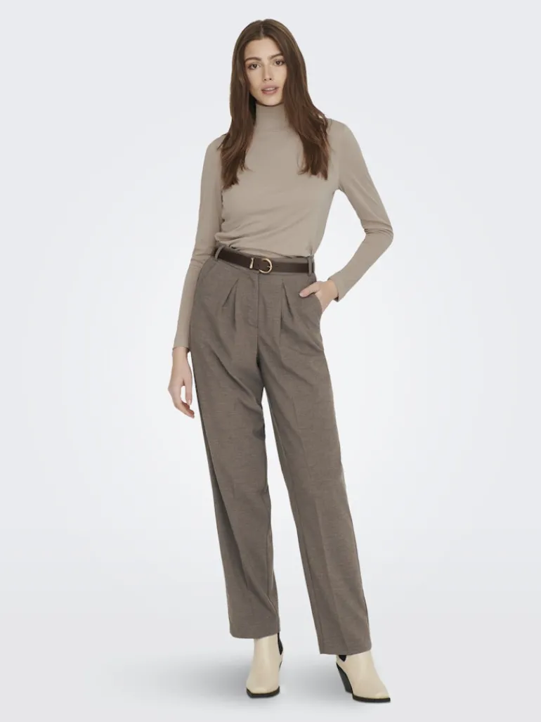 LSUPRIMO TENCEL L/S HIGHNECK TOP JRS natural