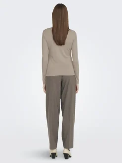 LSUPRIMO TENCEL L/S HIGHNECK TOP JRS natural