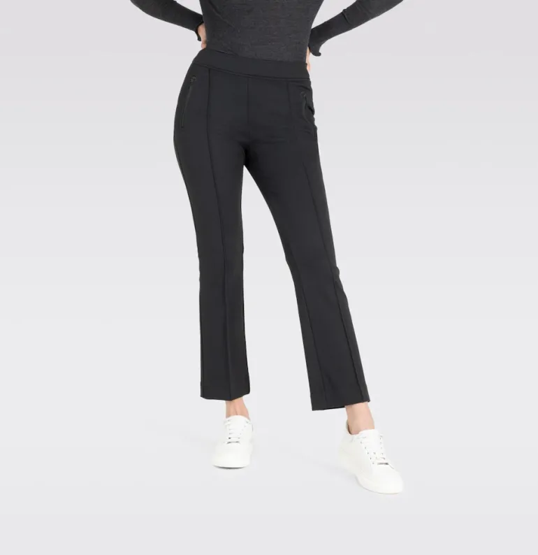 MAC JEANS - AMORA KICK, Stretch ribbon schwarz