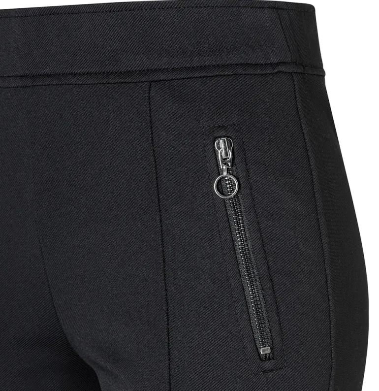 MAC JEANS - AMORA KICK, Stretch ribbon schwarz