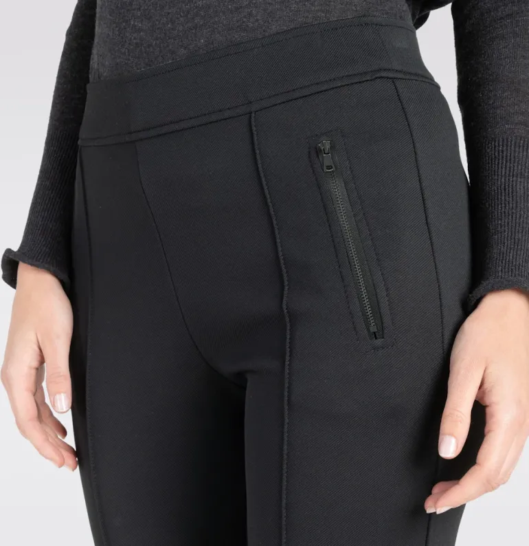 MAC JEANS - AMORA KICK, Stretch ribbon schwarz