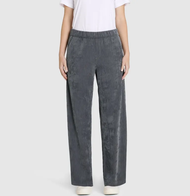 MAC JEANS - CHIARA, Fluid corduroy grau