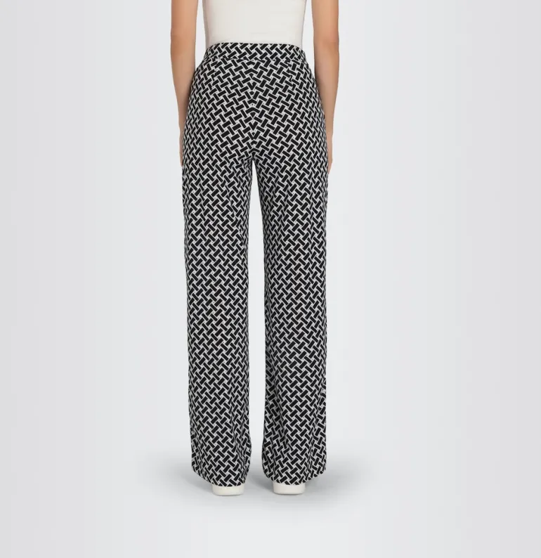 MAC JEANS - CHIARA, Jersey print schwarz