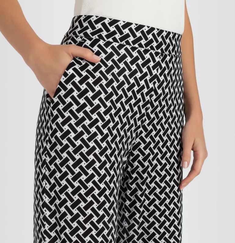 MAC JEANS - CHIARA, Jersey print schwarz