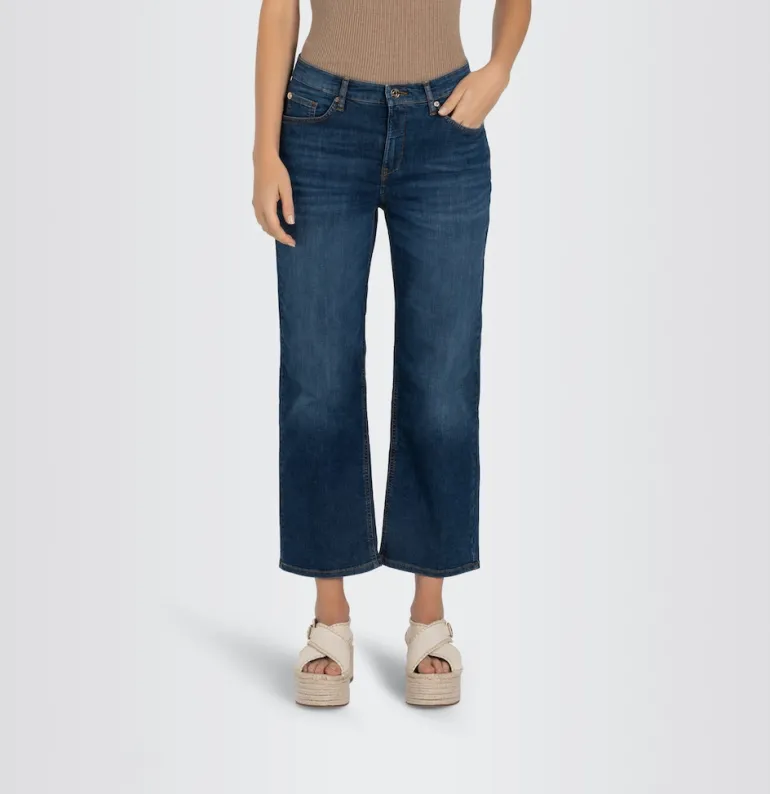 MAC JEANS - CULOTTE, Light weight denim blau