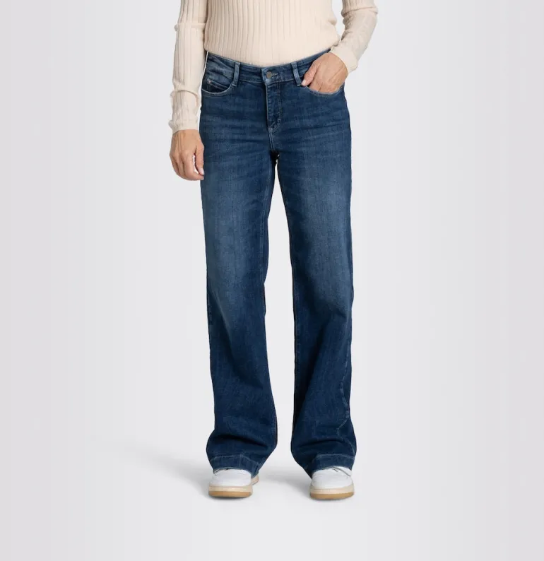 MAC JEANS - DREAM WIDE, Authentic mega flex cobalt authentic wash1