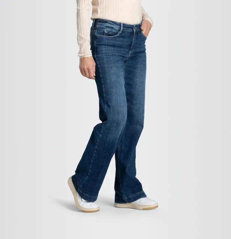 MAC JEANS - DREAM WIDE, Authentic mega flex cobalt authentic wash1