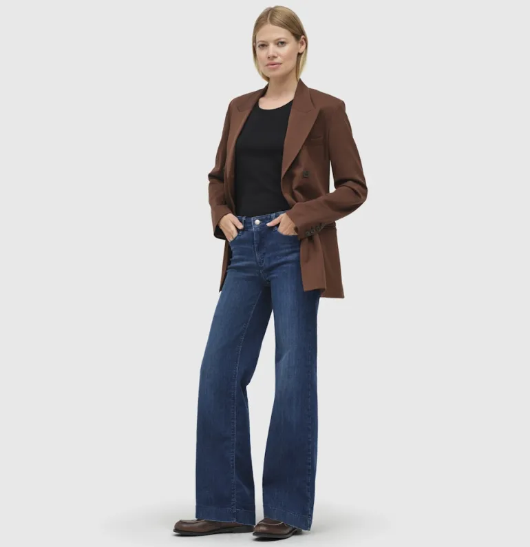 MAC JEANS - DREAM WIDE, Authentic mega flex cobalt authentic wash1
