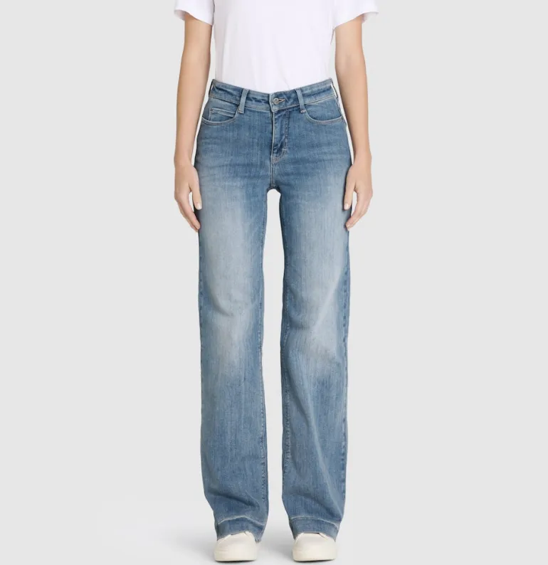 MAC JEANS - DREAM WIDE, Authentic mega flex blau