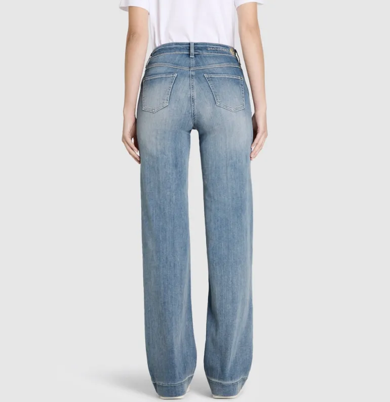 MAC JEANS - DREAM WIDE, Authentic mega flex blau