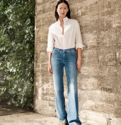 MAC JEANS - DREAM WIDE, DREAM Wonder light Denim blau