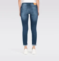 MAC JEANS - DRIVER PANTS, High stretch performance blau