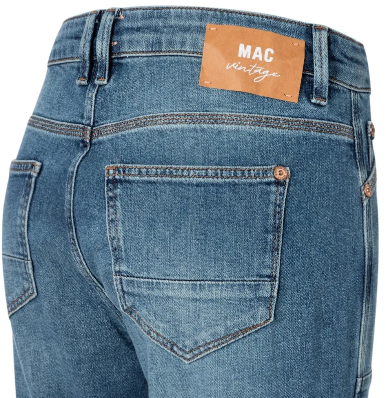 MAC JEANS - IOWA, Auth. comfort vintage denim blau