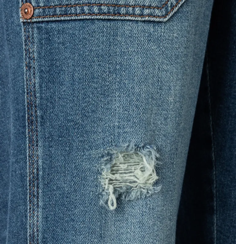 MAC JEANS - IOWA, Auth. comfort vintage denim blau