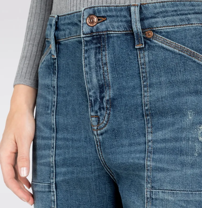 MAC JEANS - IOWA, Auth. comfort vintage denim blau