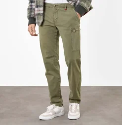 MAC JEANS - Lennox Cargo , Canvas Stretch grün