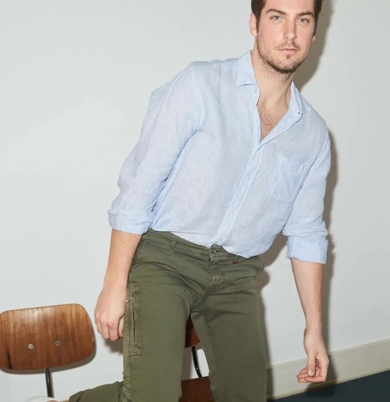 MAC JEANS - Lennox Worker, Canvas Stretch grün