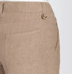 MAC JEANS - NORA, Pure linen braun