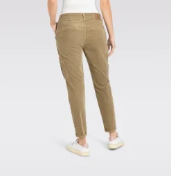 MAC JEANS - RICH CARGO, Baby soft corduroy grün