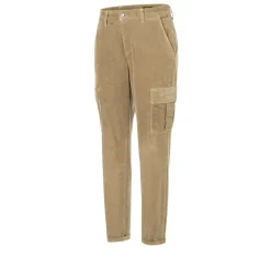 MAC JEANS - RICH CARGO, Baby soft corduroy grün