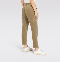 MAC JEANS - RICH CARGO, Baby soft corduroy grün