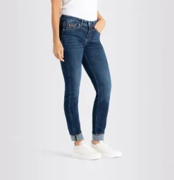 MAC JEANS - RICH SLIM, Light authentic denim dark blue net wash1