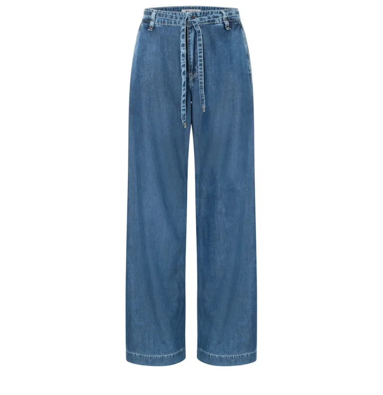 MAC JEANS - WENDY, Fluid tencel blau