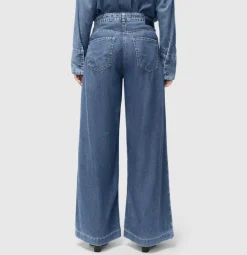 MAC JEANS - WENDY, Fluid tencel blau